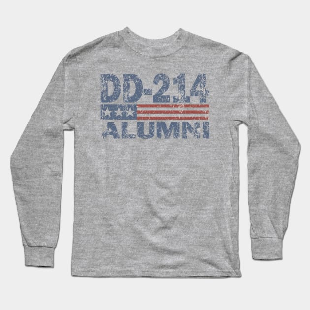 Vintage DD-214 Alumni Long Sleeve T-Shirt by Etopix